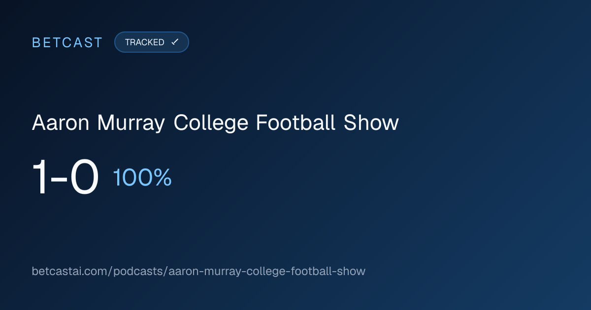 Aaron Murray College Football Show record card
