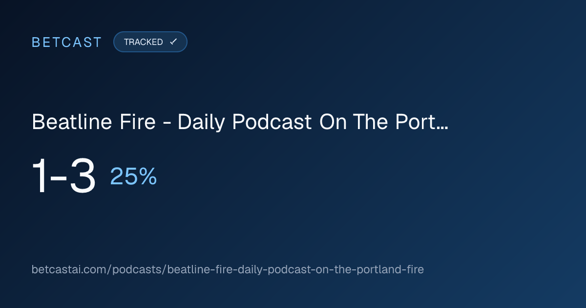 Beatline Fire - Daily Podcast On The Portland Fire record card