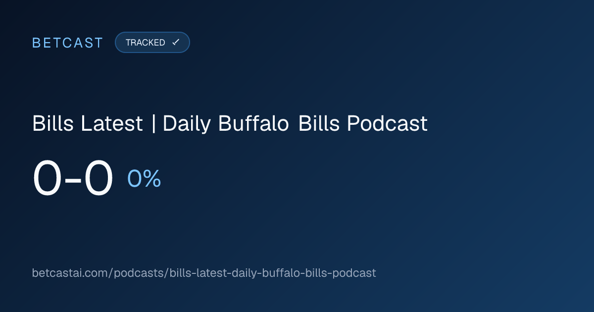 Bills Latest | Daily Buffalo Bills Podcast record card