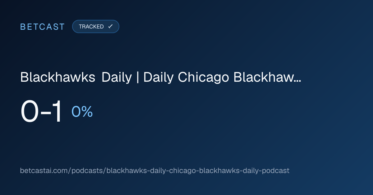 Blackhawks Daily | Daily Chicago Blackhawks Podcast record card