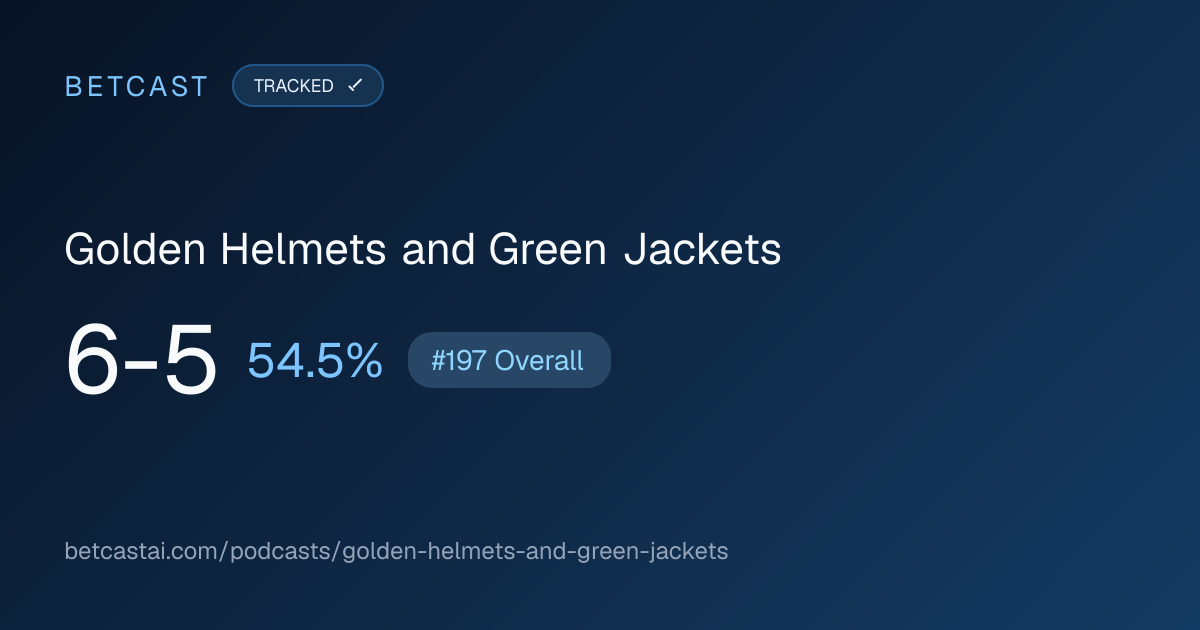 Golden Helmets and Green Jackets record card
