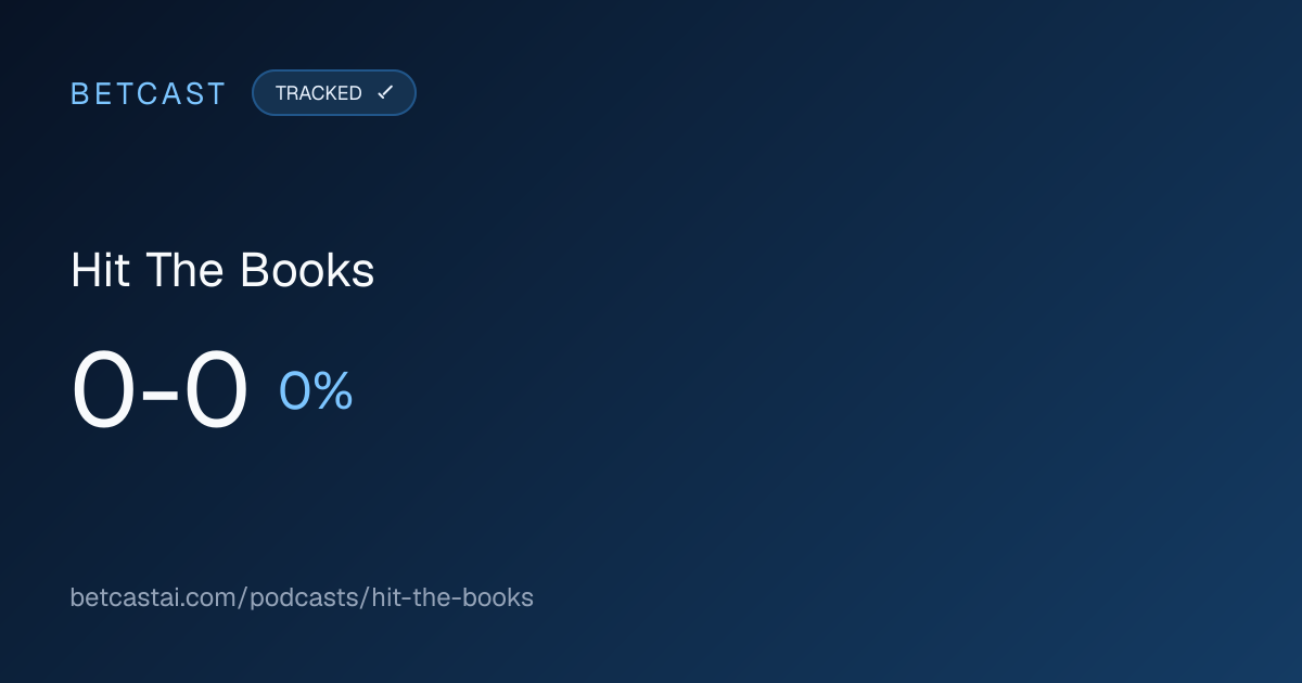 Hit The Books record card