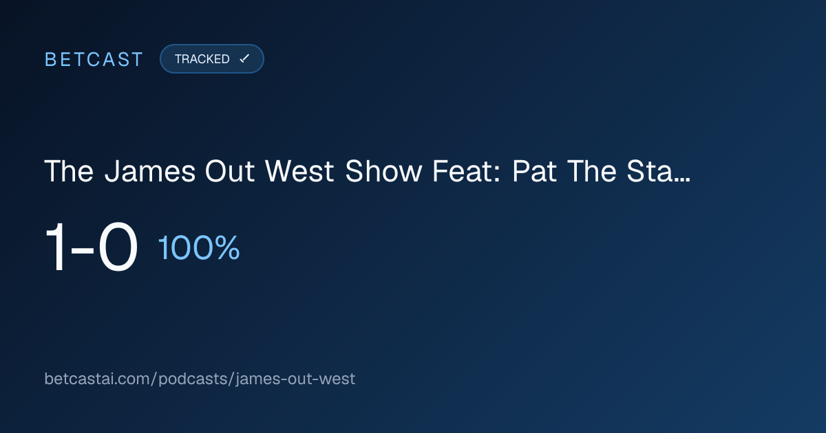 The James Out West Show Feat: Pat The Stat Guy record card