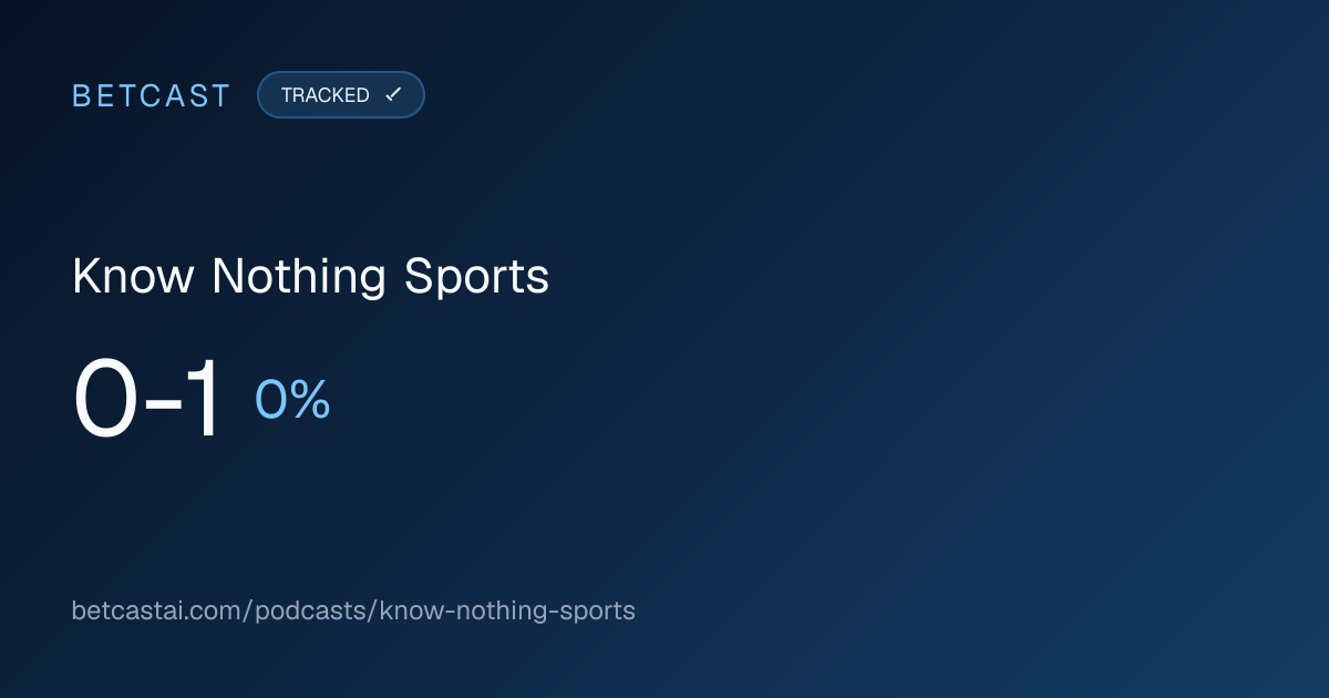 Know Nothing Sports record card