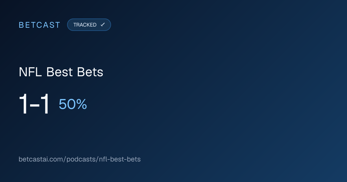 NFL Best Bets record card