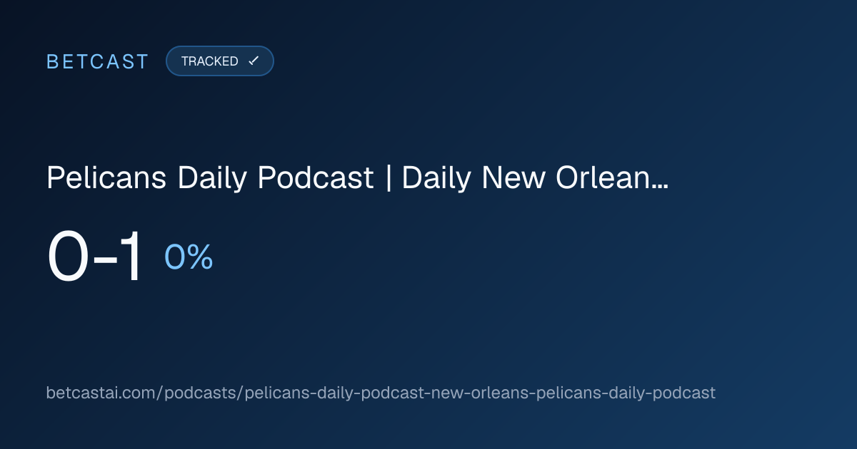 Pelicans Daily Podcast | Daily New Orleans Pelicans Podcast record card