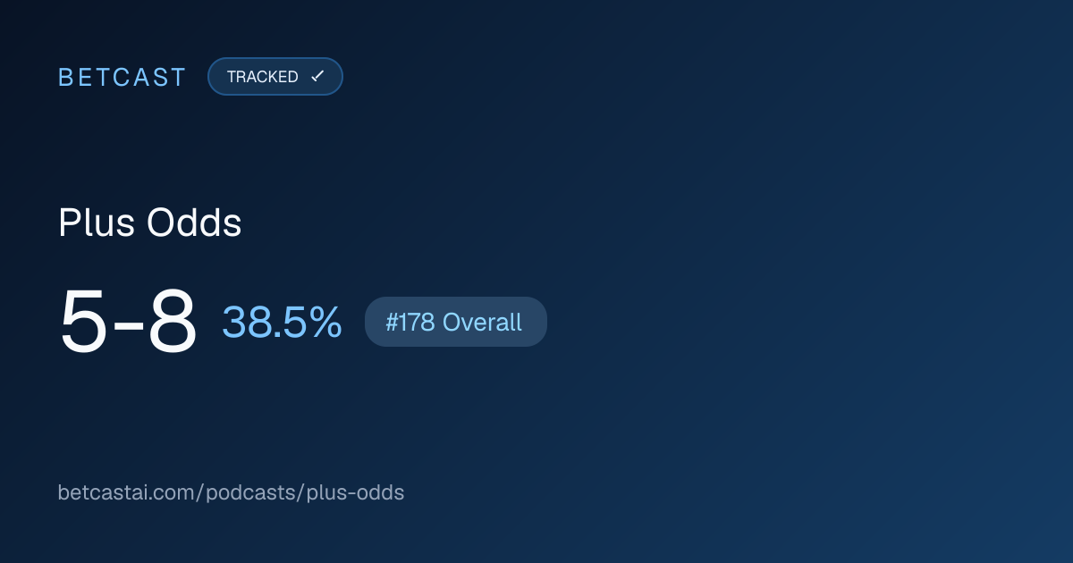 Plus Odds record card
