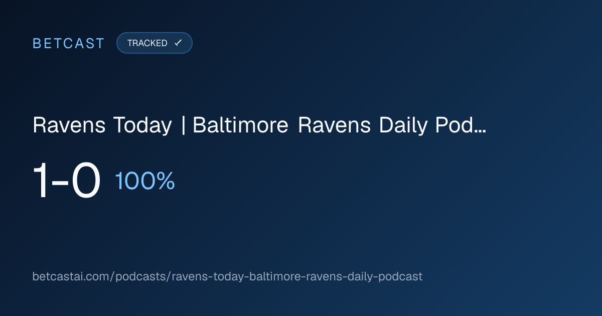 Ravens Today | Baltimore Ravens Daily Podcast record card