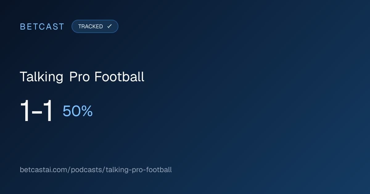 Talking Pro Football record card