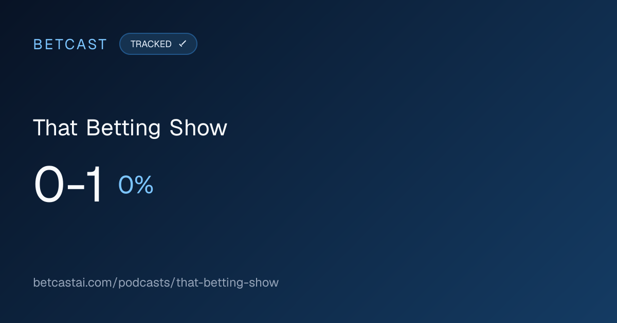That Betting Show record card