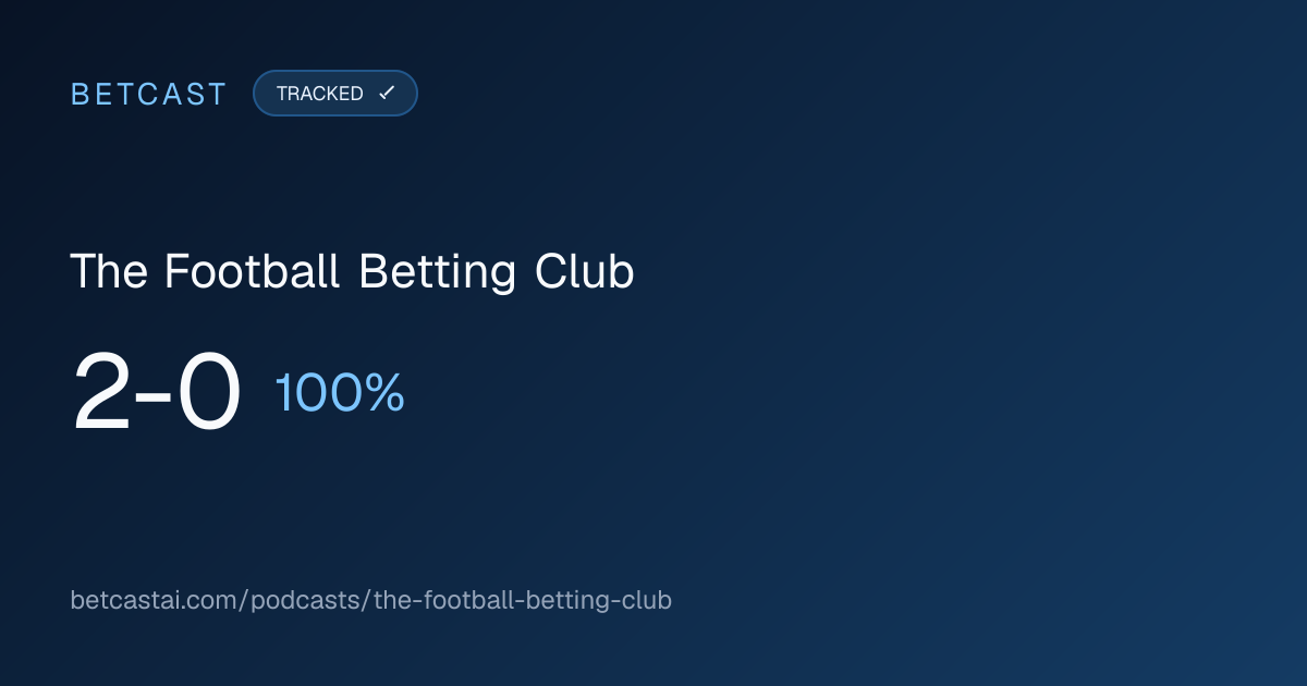 The Football Betting Club record card