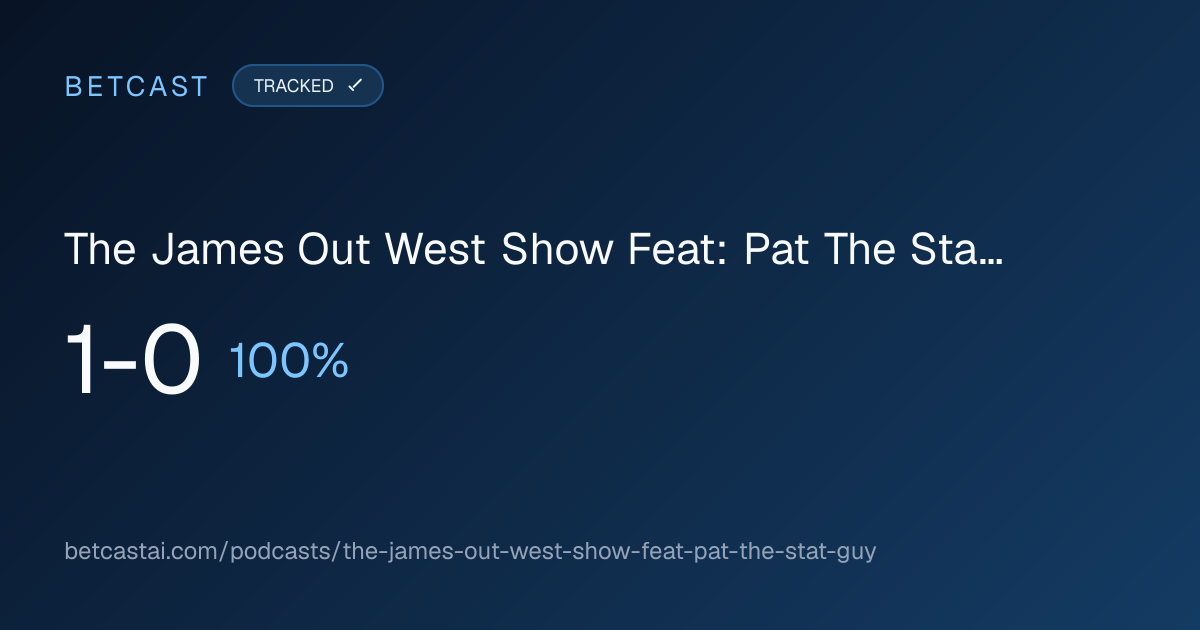 The James Out West Show Feat: Pat The Stat Guy record card