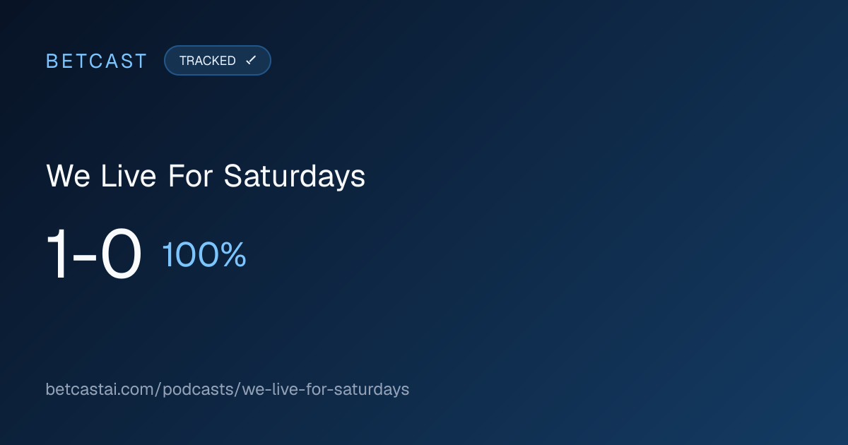 We Live For Saturdays record card