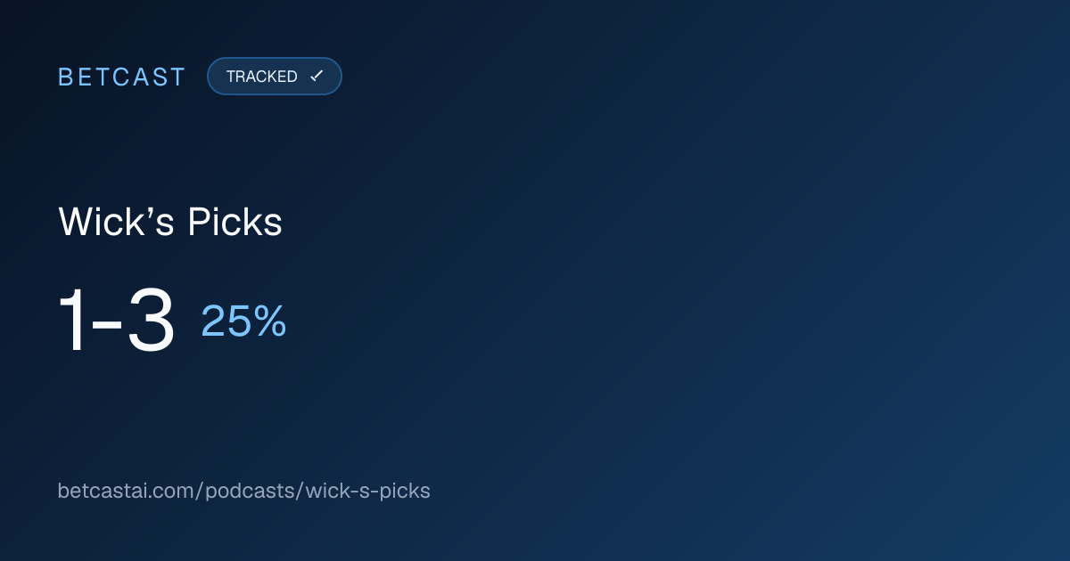 Wick’s Picks record card